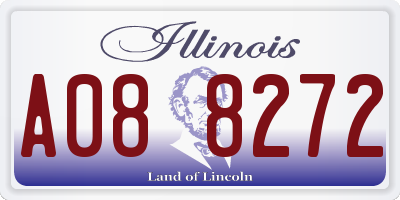 IL license plate A088272