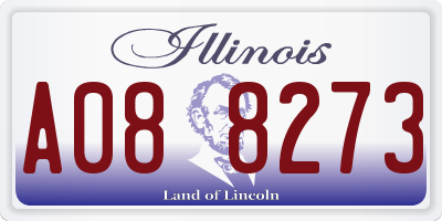 IL license plate A088273