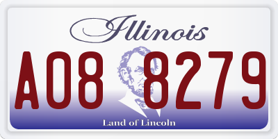 IL license plate A088279