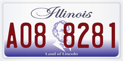 IL license plate A088281