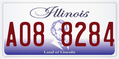 IL license plate A088284