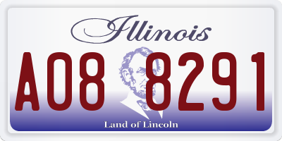 IL license plate A088291