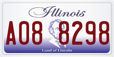 IL license plate A088298