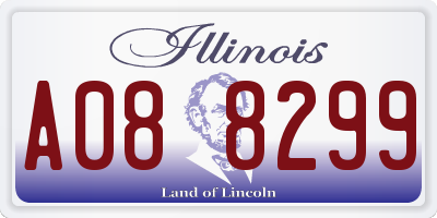 IL license plate A088299