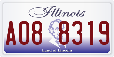 IL license plate A088319