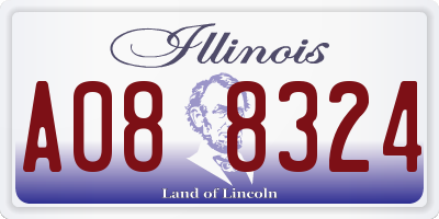 IL license plate A088324