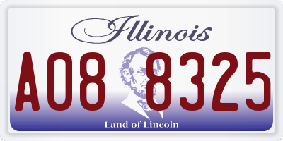 IL license plate A088325