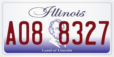 IL license plate A088327