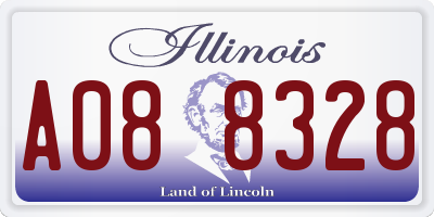 IL license plate A088328