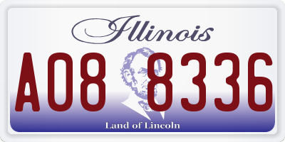 IL license plate A088336