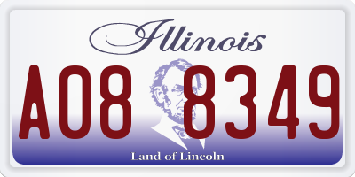 IL license plate A088349