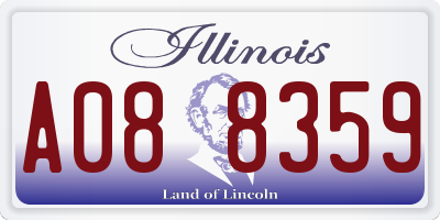 IL license plate A088359