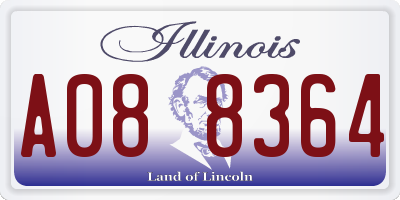 IL license plate A088364