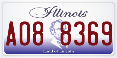 IL license plate A088369