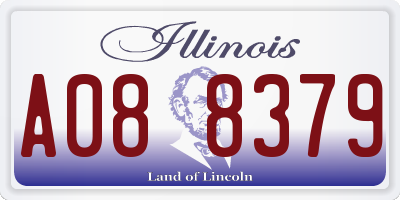 IL license plate A088379