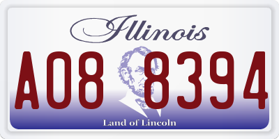 IL license plate A088394