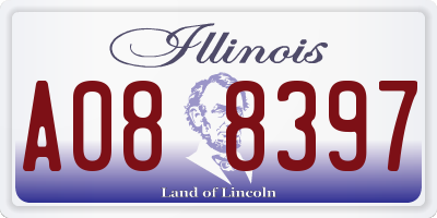 IL license plate A088397