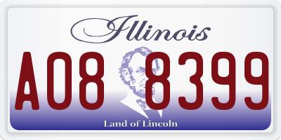 IL license plate A088399