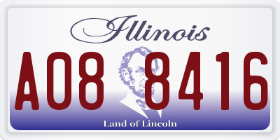 IL license plate A088416