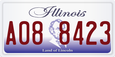 IL license plate A088423