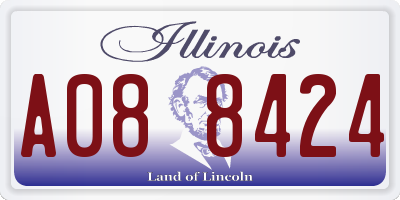 IL license plate A088424