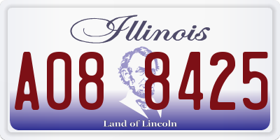 IL license plate A088425