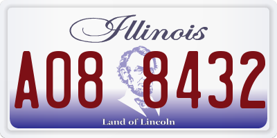 IL license plate A088432