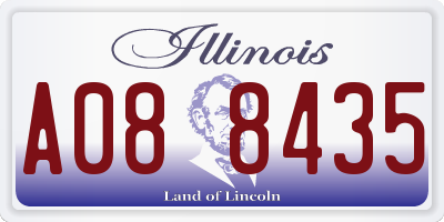 IL license plate A088435