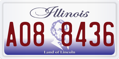 IL license plate A088436