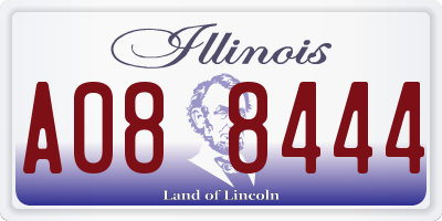 IL license plate A088444