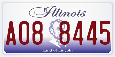 IL license plate A088445