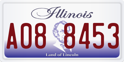 IL license plate A088453