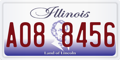 IL license plate A088456