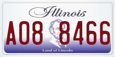 IL license plate A088466