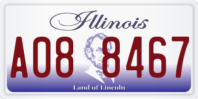 IL license plate A088467