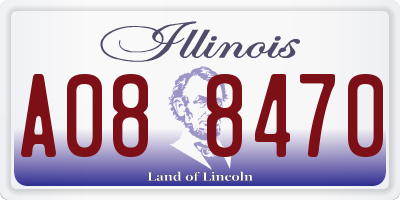 IL license plate A088470