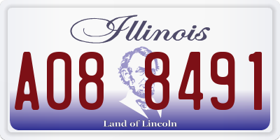 IL license plate A088491