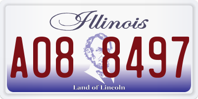 IL license plate A088497