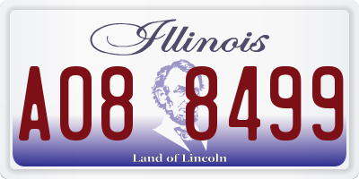 IL license plate A088499