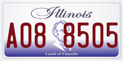 IL license plate A088505