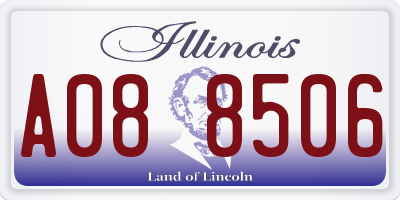 IL license plate A088506