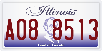 IL license plate A088513