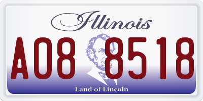 IL license plate A088518