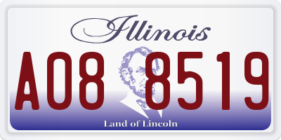 IL license plate A088519