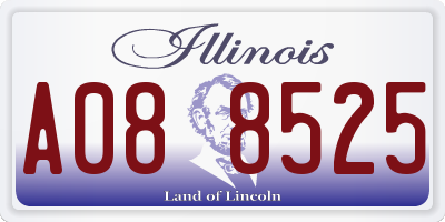IL license plate A088525