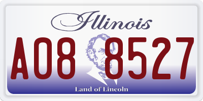 IL license plate A088527