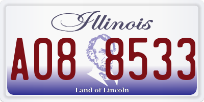 IL license plate A088533