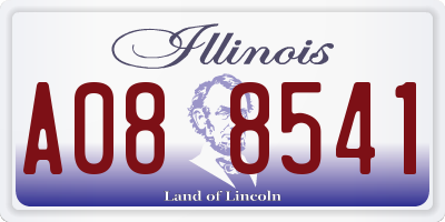 IL license plate A088541