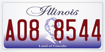 IL license plate A088544