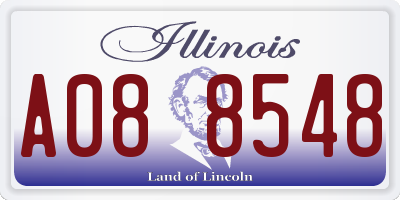 IL license plate A088548